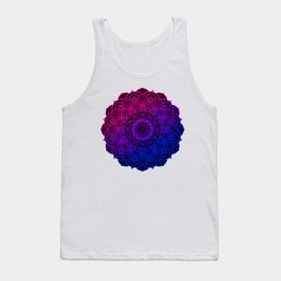 Bisexual Pride Striped Mandala Tank Top